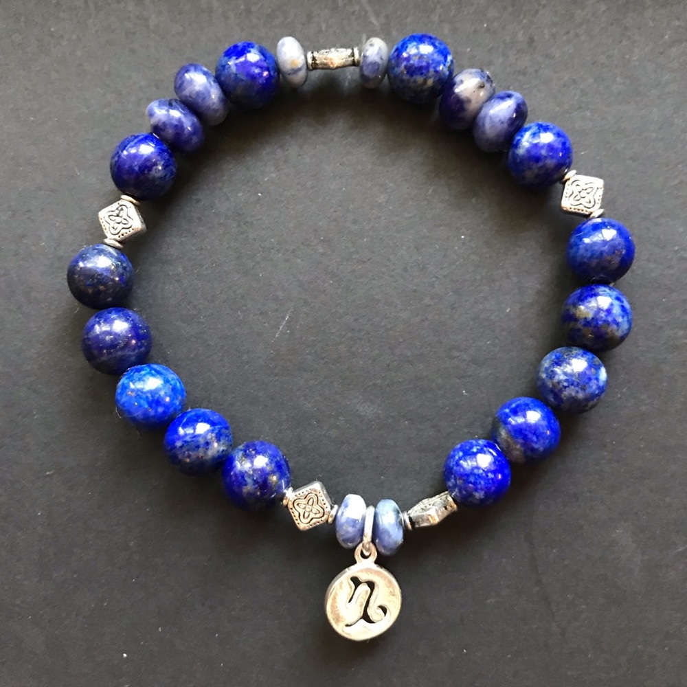 Capricorn Lapis Lazuli Bracelet